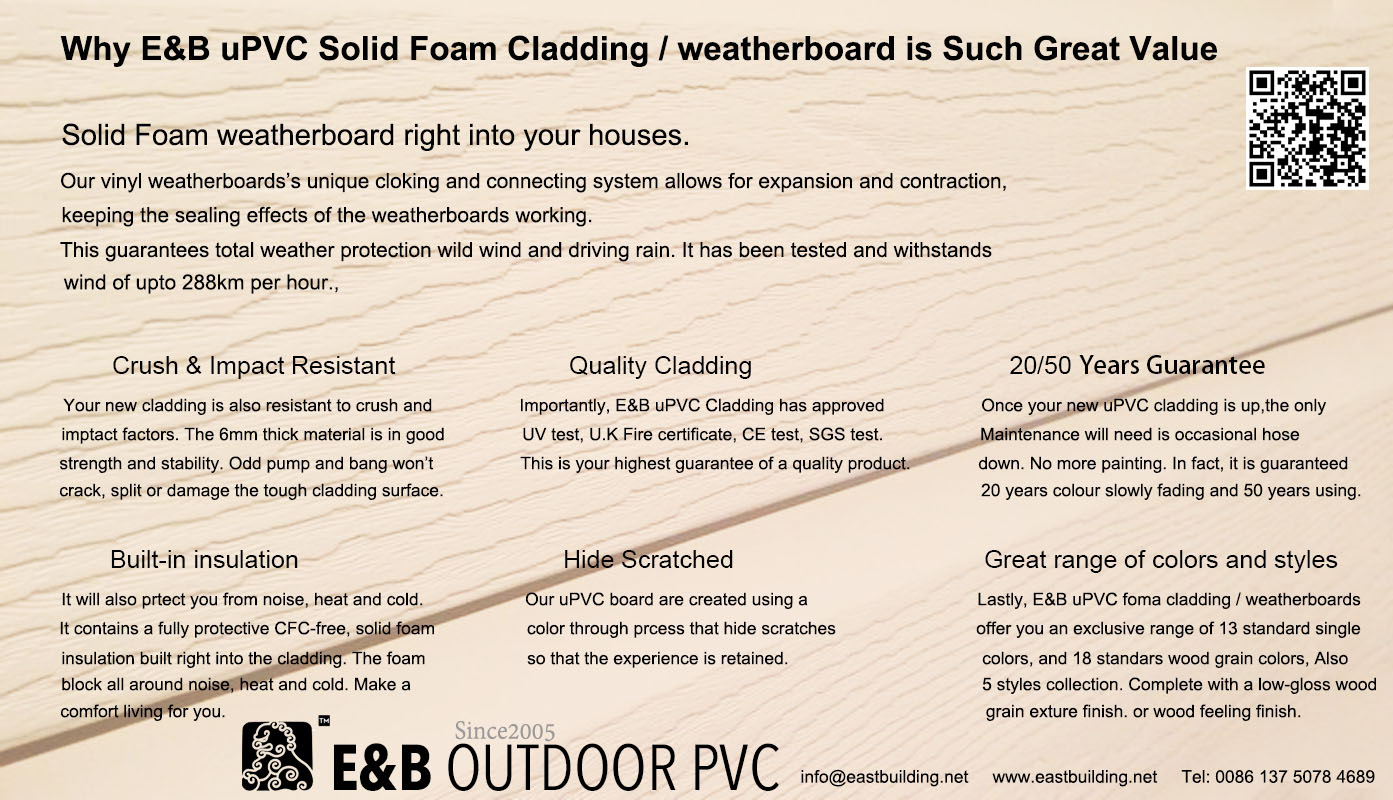 Why uPVC Foam Cladding Weatherboard