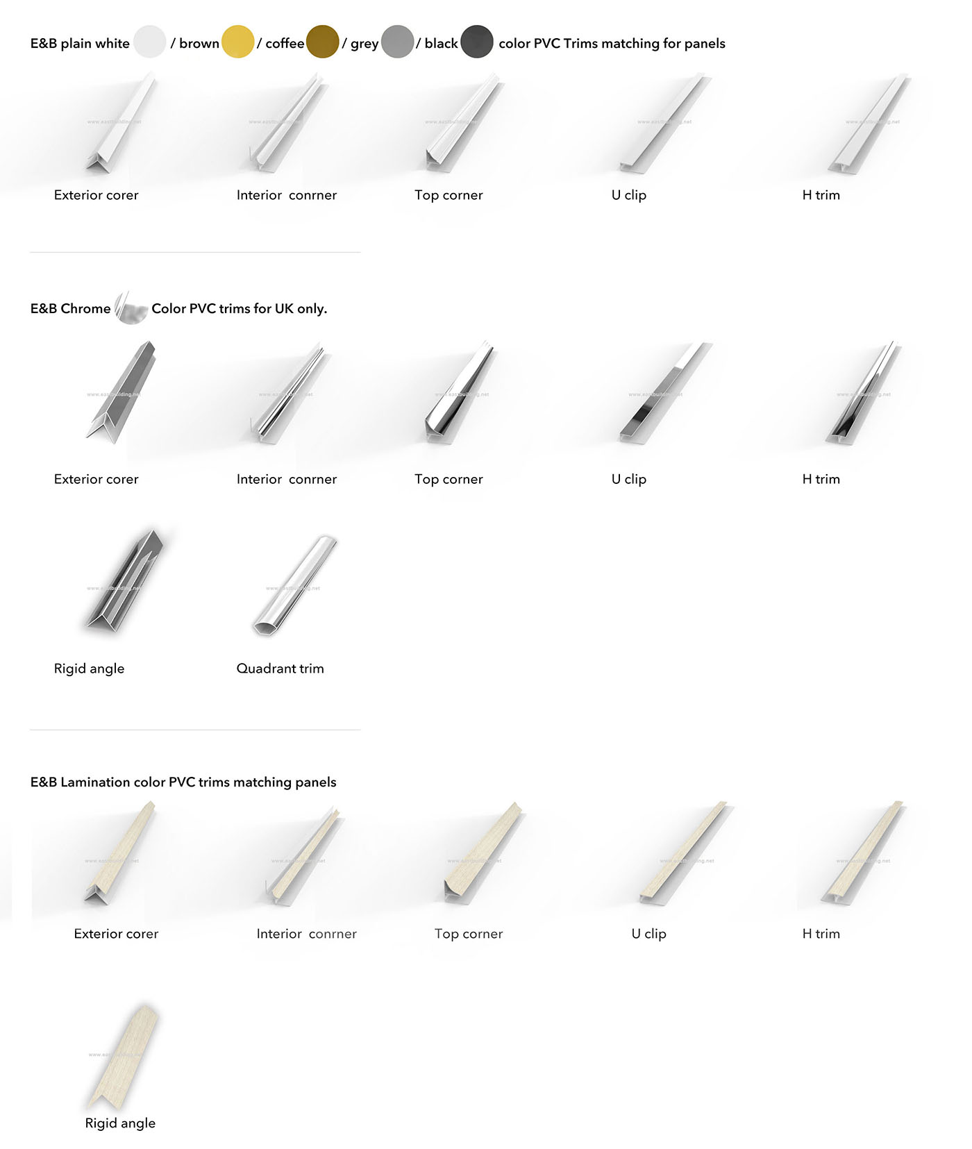 PVC 60cm Wide Cutline Panel