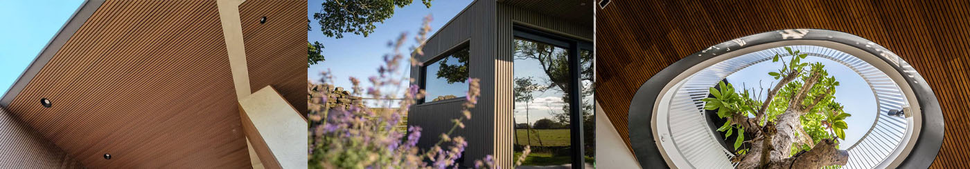 PVC Wooden Soffit - Fluted
