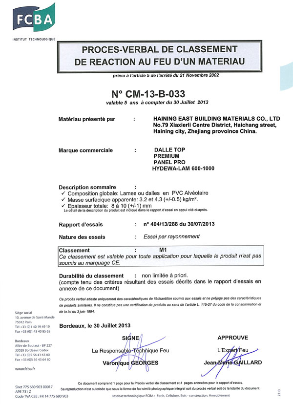 France Fire Rate M1