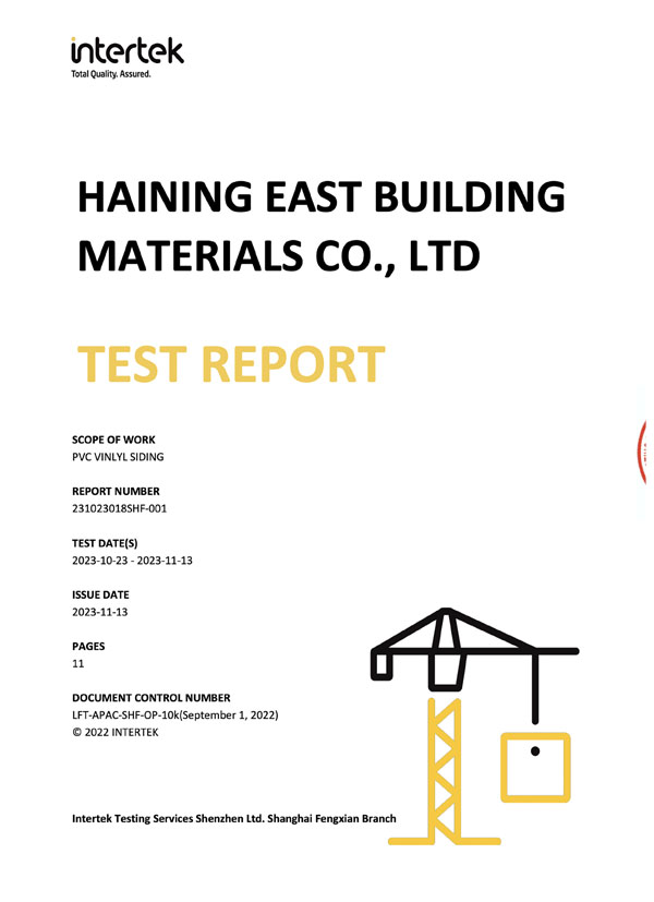 ASTM D3697 Test Report