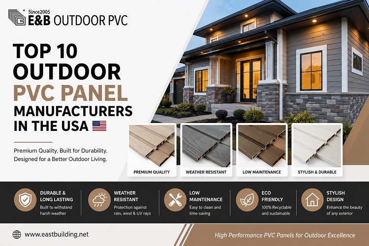 Top 10 Outdoor PVC Panel Manufacturers in the USA