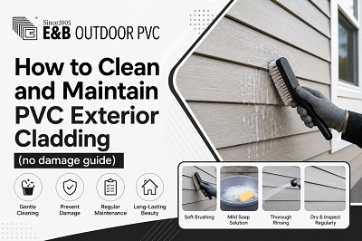 How to clean and maintain PVC exterior cladding (no damage guide)