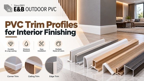 PVC Trim Profiles for Interior Finishing