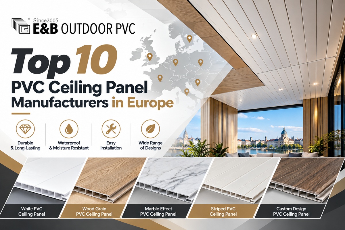 Top 10 PVC Ceiling Panel Manufacturers in Europe